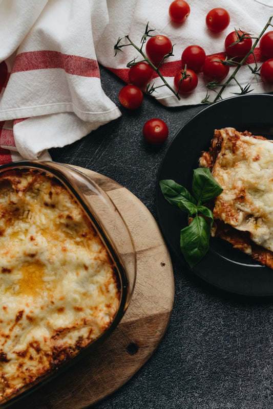 Spinach, Goat Cheese, and Sausage Lasagna